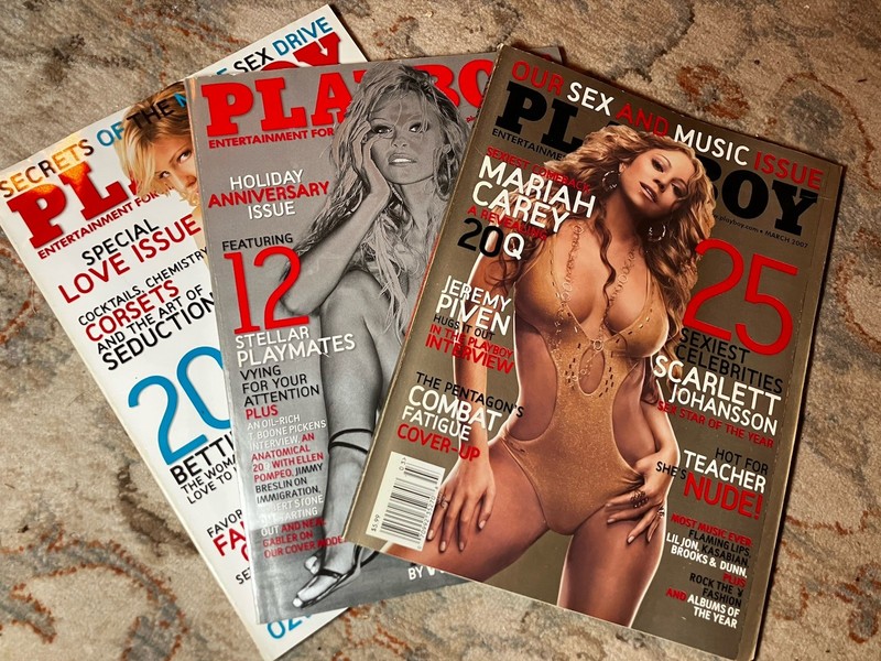 Mariah Carey - Pam Anderson - Lot Of 3 2007 Playboys