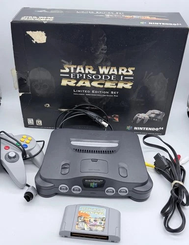 N64 Star Wars Episode 1 Pod Racer Console Bundle Controller System Game Box