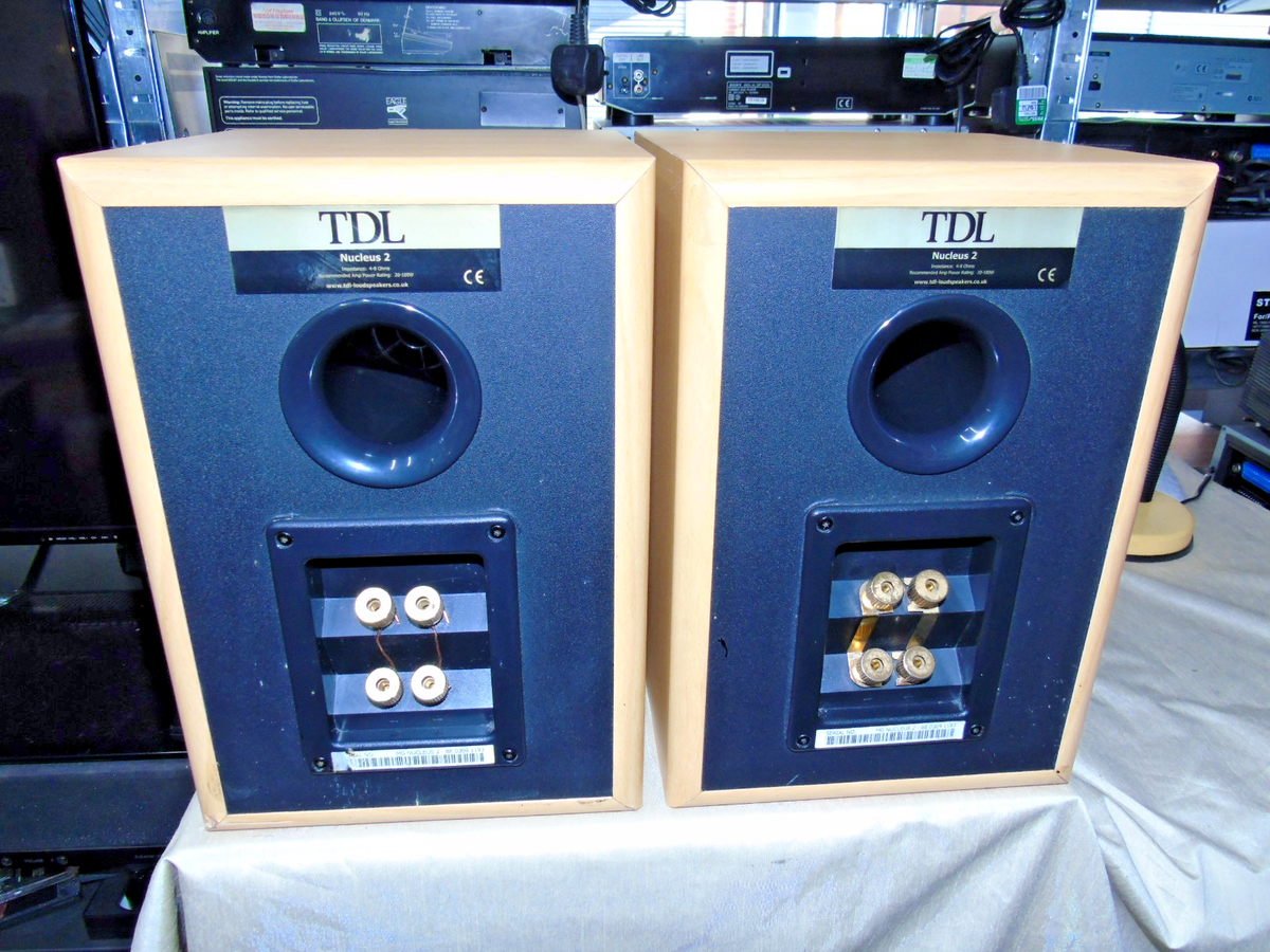 TDL Nucleus 2 Bi-Wire 2-Way Stereo Bookshelf Speakers 20-100w 4-8