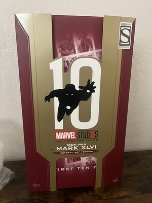 Hot Toys MMS489 D25 Iron Man Mark 46 XLVI Concept Art Diecast 1/6 Scale New