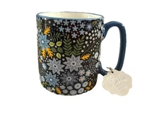 Bella Floral Coffee Mug 10 Strawberry Street 14 oz Colorful Flowers