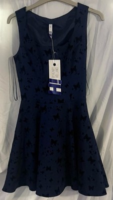 BNWT Hi By Henry Holland With Debenhams Size 6 Buterfly Flocked Prom R.R.P £45