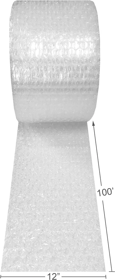 Large Bubble Cushioning Wrap 12" x 100 ft – Protect Fragile Items Effortlessly - Image 4 of 4