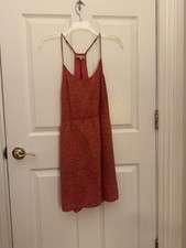 Madewell Women’s Red Print Silk Mini Dress