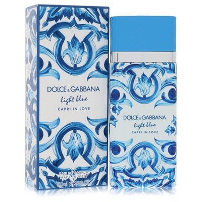   Light Blue Capri in Love by Dolce & Gabbana Eau De Parfum 3.3 oz for Women  