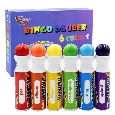 Yuanhe Bingo 1 Count (Pack of 6), red/orange/yellow/apple green/blue/purple 