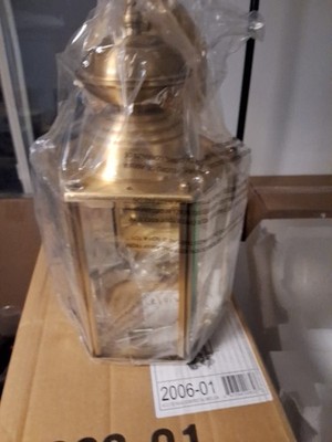 Livex Lighting 2006-01 Outdoor Wall Lantern  Beveled Glass Shades, SLIGHT DAMAGE