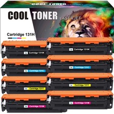 8PK Toner Compatible for Canon 131 imageCLASS LBP7110CW MF8280CW MF624CW Color