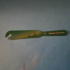 Heineken Green Twisted Beer Lager Foam Knife Skimmer Scraper Home Bar Brand New