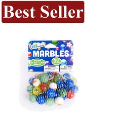 Colorful 50 Piece Glass Marble Set for Creative Kids' Games - Gift Ready