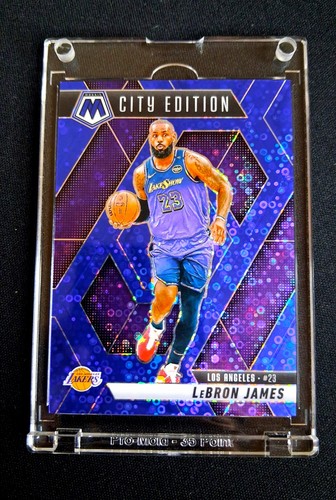 LeBron James Panini Mosaic 2024-25 City Edition #286 Fast Break Blue /85