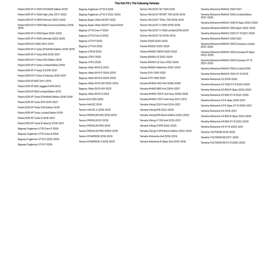 Ручные держатели для бивней вездеходов TEXTRON WILDCAT TRACK 700 2018-2019 - Изображение 4 из 4