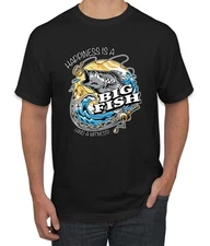 Happiness is a Big Fish and a Witness Funny Men's T-Shirt
