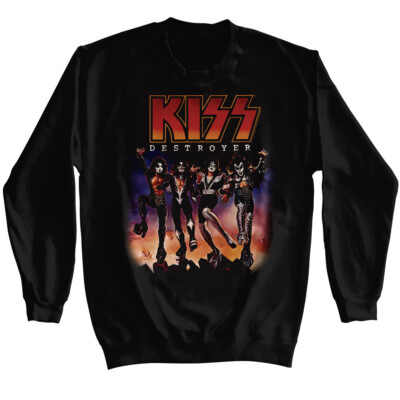 Kiss Destroyer Album Cover Men's Sweat T Shirt Metal Music Band Merch