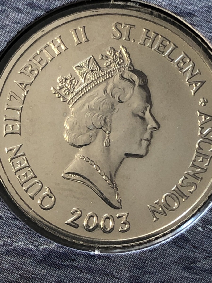 St. Helena 🇸🇭 Ascension Islands Coin 5p 2003 Jonathan Tortoise