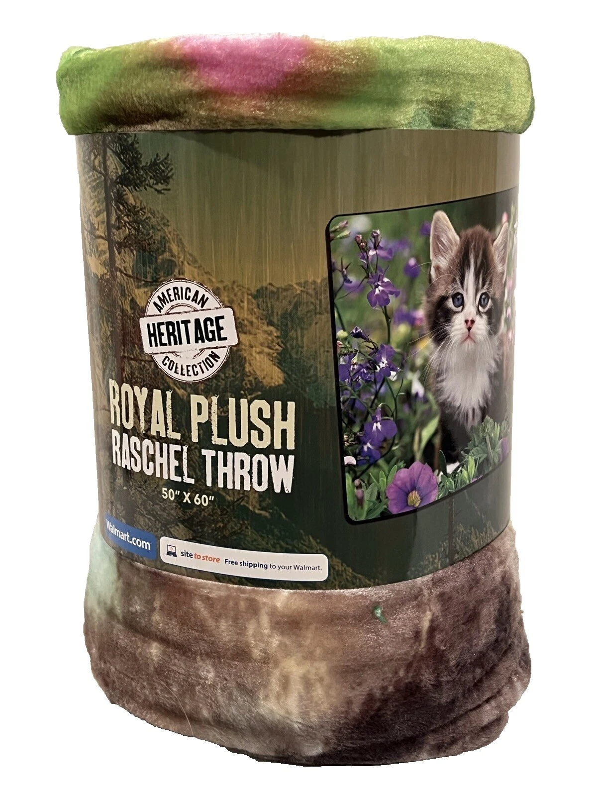 Cotton Blend Animal Print Family Blankets & Throws