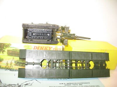 Dinky Toys Char AMX Poseur De Pont – Version 2, Militaire Chenilles, Métal, Très Bon état Complet