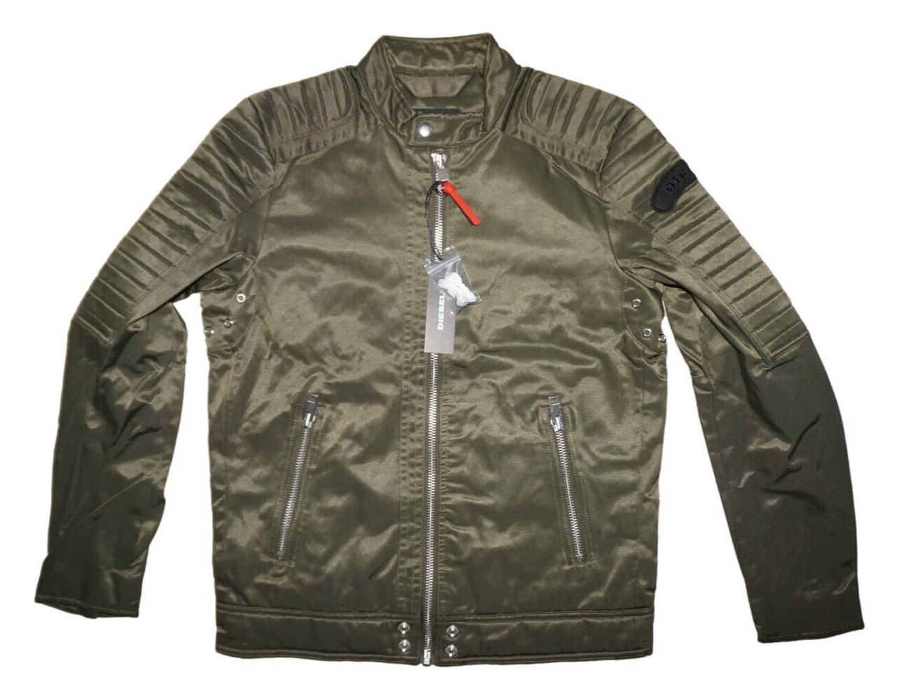 DIESEL J-SHIRO JACKET MILITARY GREEN SIZE S 100% AUTHENTIC