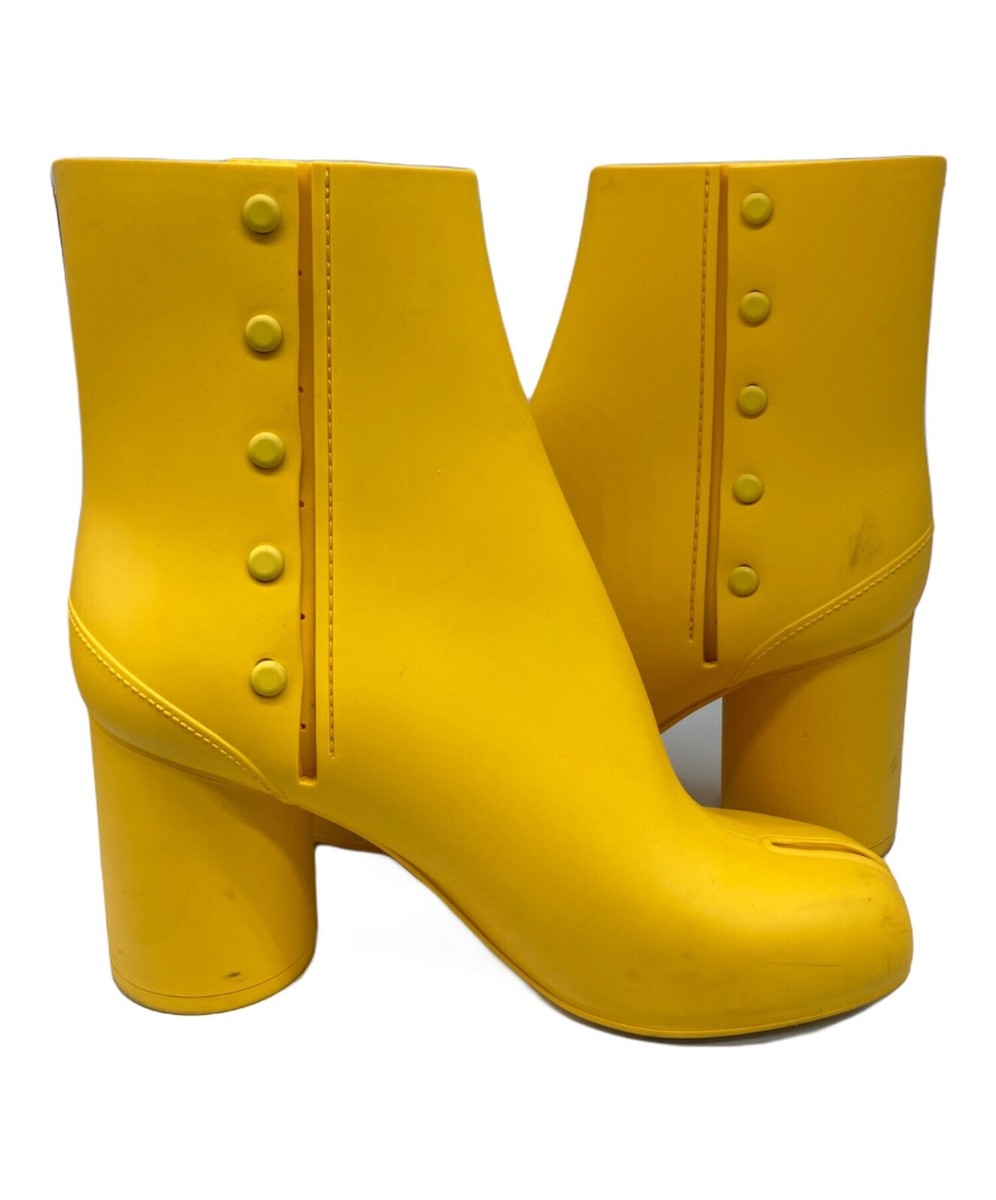 Maison Margiela Rubber Tabi Boots Women's Yellow Size 36 (US