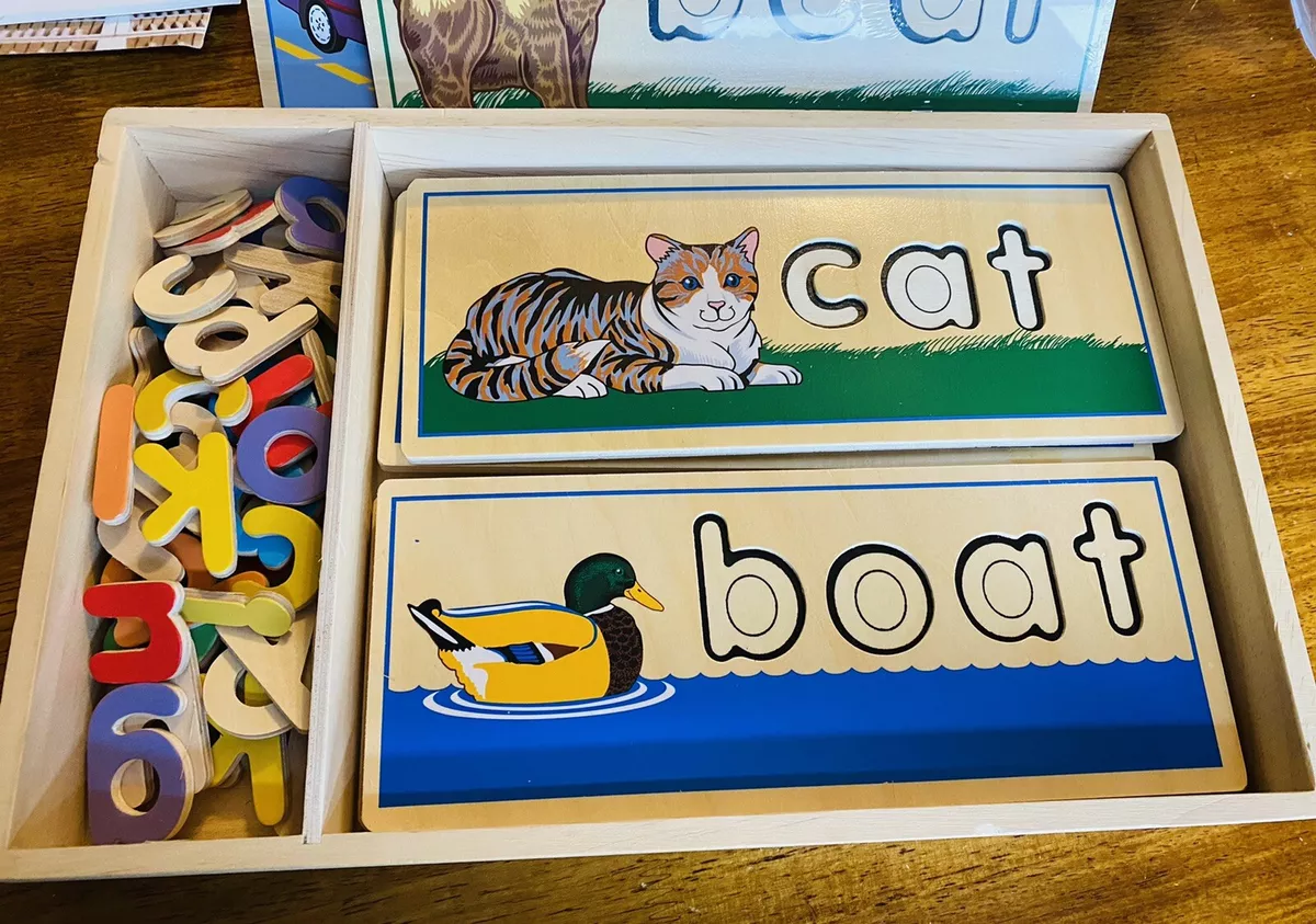 Melissa and doug see and spell puzzle top