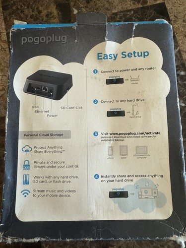 POGOPLUG PERSONAL CLOUD STORAGE BACKUP MODEL POGO-V4-A1-01 - Picture 3 of 5