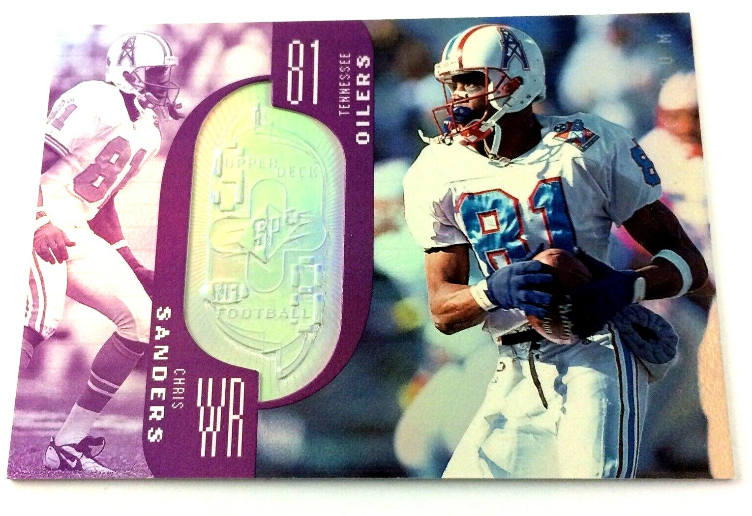 Chris Sanders 1998 SPX Finite Spectrum Parallel #86 1629/1900 NFL Oilers