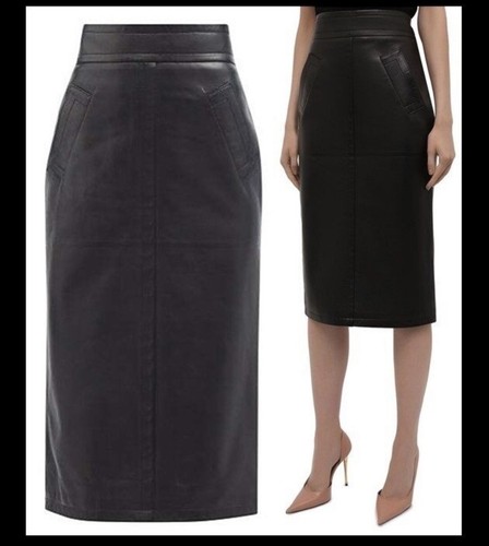 Tom Ford Black Leather Skirt - With Tags- RRP$4,900 AUD 42IT - Picture 6 of 6