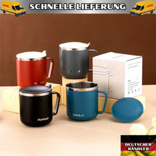 Thermobecher mit Deckel, Tasse ToGo Kaffee Tee Kakao Heißgetränk Isoliertasse