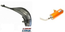 HGS MARMITTA SCARICO COMPLETO KTM SX 125 2016-2017-2018 SILENZIATORE ARANCIONE