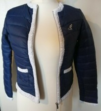 Kangol Ladies / Girls Size 8 Cropped Hattie / Puffer Navy Jacket Bnwt Rrp £79.99