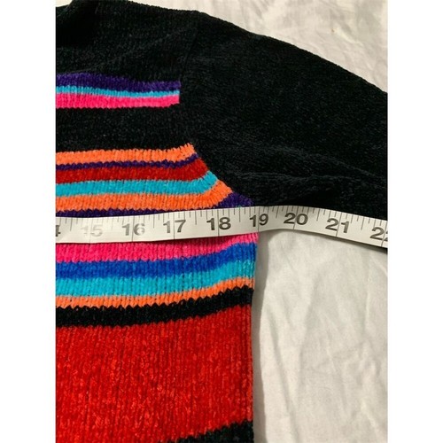 Sag Harbor Women's Petite M Multicolor Striped Pullover Sweater Vintage - Picture 4 of 10