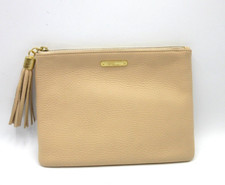 GiGi New York All-in-One Leather Slim Clutch NEW Blush 9x7"