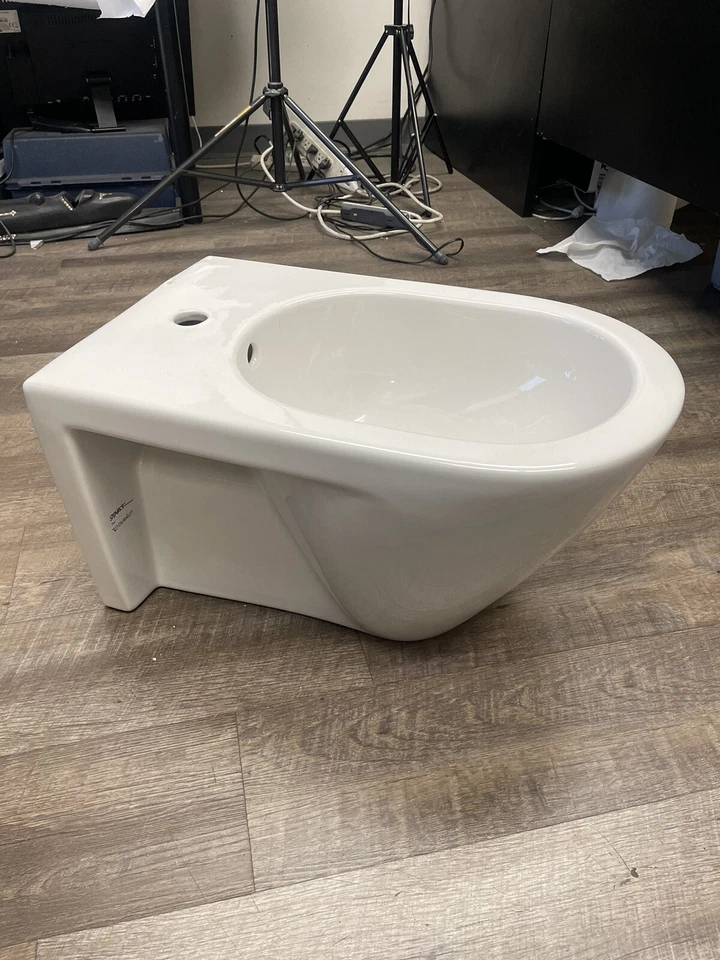 Inodoro alargado Duravit 026315 Starck 2 montaje en pared blanco Foto 3 de 4