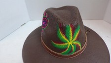 Beautiful Hand Painted Hat By an Artistic Friend of Mine In Mexico. Size M.