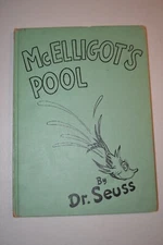 Vintage 1947 McElligot's Pool by Dr. Seuss 1st Edition Green Hard Cover Book