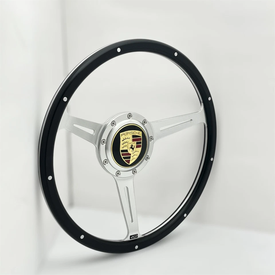 Volante de madera de 15" para Porsche 914 SUEDE 1969-76 Foto 3 de 3