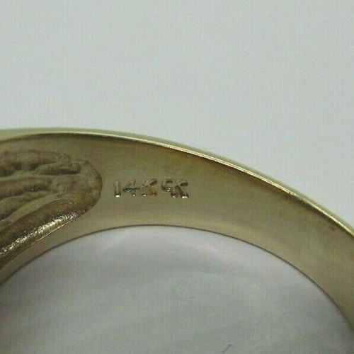 14K Gold Diamond Men's Ring Diamond=1/3 Carat F-SI1/VS2 8.60 Grams Value=$4K+ - Picture 8 of 11