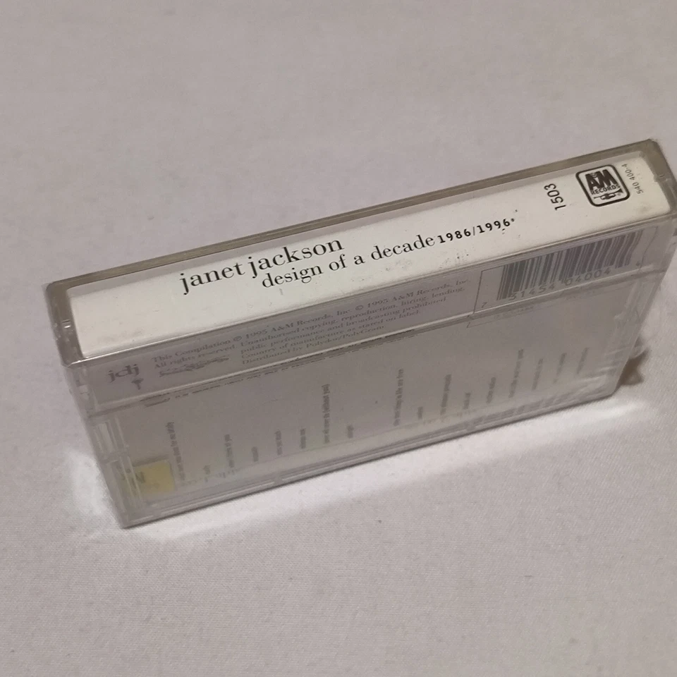 Janet Jackson - Design of a Decade: 1986–1996 original indonesia tapes brand new - Image 3 of 4