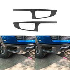 For Ford F-150 F150 Raptor 09-14 Real Carbon Fiber Front Bumper Sides Trim