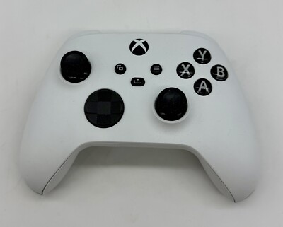 Microsoft Wireless Controller for Xbox X/S Robot White Rubber Back Grips NO BOX