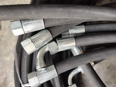 Jcb Hydraulic Hose Pipe 3/8 BSP 800 mm, Set of 10 Pcs (Part No-612/00800)
