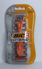 Bic Comfort 3 Hybrid Razor, 1 Handle + 6 Refills New Unopened Package