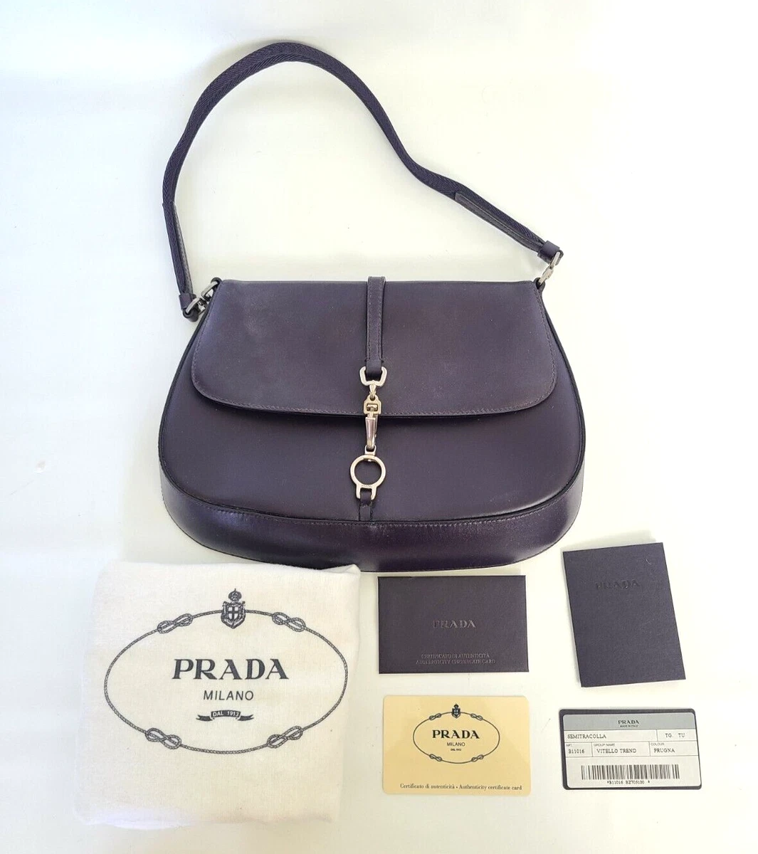 Prada Pre-owned Women's Leather Handbag - Black - One Size