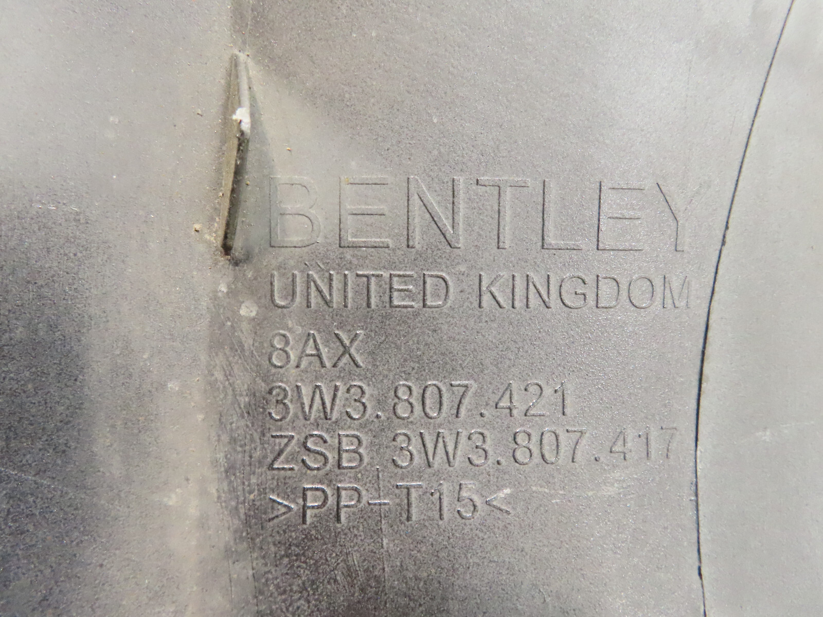 2012-2015 BENTLEY CONTINENTAL GT GTC REAR BUMPER COVER OEM 3W3807421