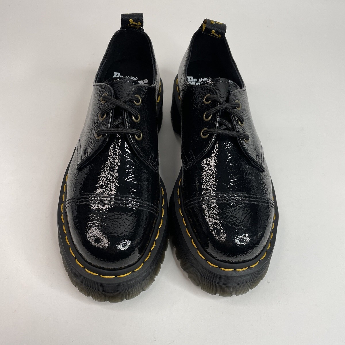 Dr. Martens 1461 Quadエナメルレオパードエンボス 27cm Dr. Martens 1461 Quadエナメルレオパードエンボス 27cm