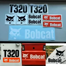 Bobcat T320 (SET OF 7) Skid Steer Replacement Aftermarket Vinyl Decal Sticker.