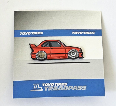 Leen Customs: Toyo Tires Treadpass BMW E36 Limited Edition Enamel Pin #76/1000