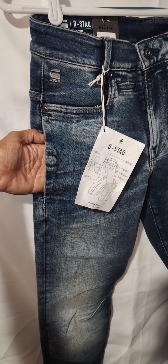 NWT Men's G-Star Raw W28 L32 D-Staq 3D Slim Fit Skinny Jeans NWT Men's G-Star Raw W28 L32 D-Staq 3D Slim Fit Skinny Jeans