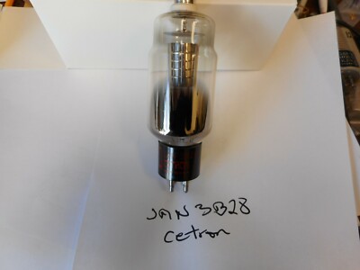 LOT OF 5X RECTIFIER ELECTRON TUBE JAN-3B28 / 3B28 / CV-1835 Mfg. Cetron 866A NOS
