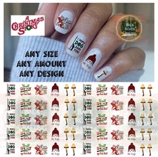A Christmas Story Waterslide Nail Decals Set Of 50  Instructions & Bonus
